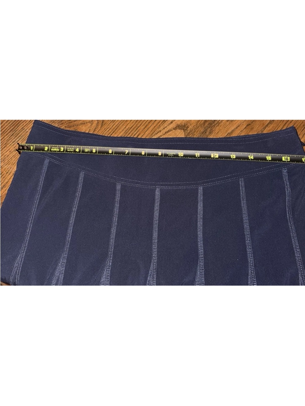 Athleta Wear About Skort Skirt With Shorts Navy Blue Athletic Sz 12 Travel - Picture 8 of 9